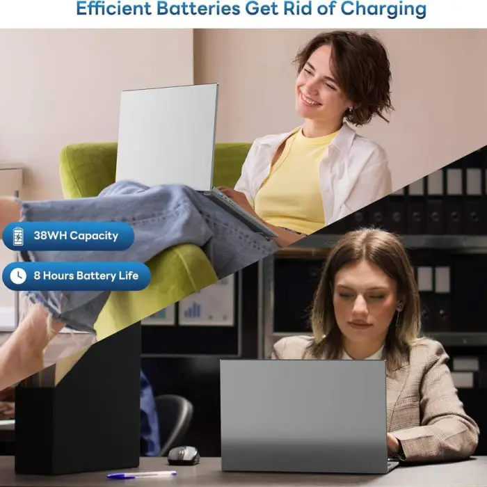 New 16-Inch Business Laptop Win 11 Pro Office 365 N95 CPU 16GB RAM 1TB SSD+128GB EMMC FHD IPS 1920x1200 Display 2 Speakers — image 7