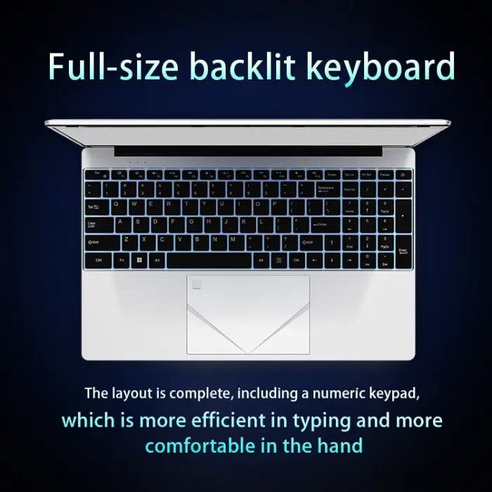 Intel Celeron N5095 15.6" IPS Business Laptop 16GB DDR 512GB SSD Windows 11 English Keyboard High Performance Cooling Fan New — image 6