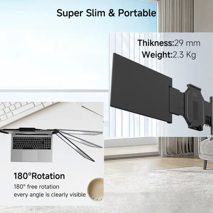 14.1-Inch Single-Screen Rotatable IPS WLED Full HD 60Hz Portable Notebook Expansion Display OEM/OD Support Large Quantity — image 2
