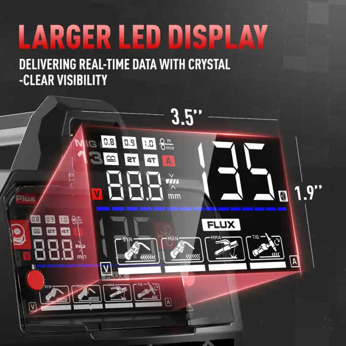 ANDELI Semi-automatic MIG Welding Machine Lift TIG MMA MIG 3 in 1 Gasless Synergy MIG Welders Inverter Soldering Welder — image 5