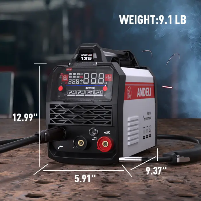 ANDELI Semi-automatic MIG Welding Machine Lift TIG MMA MIG 3 in 1 Gasless Synergy MIG Welders Inverter Soldering Welder — image 7