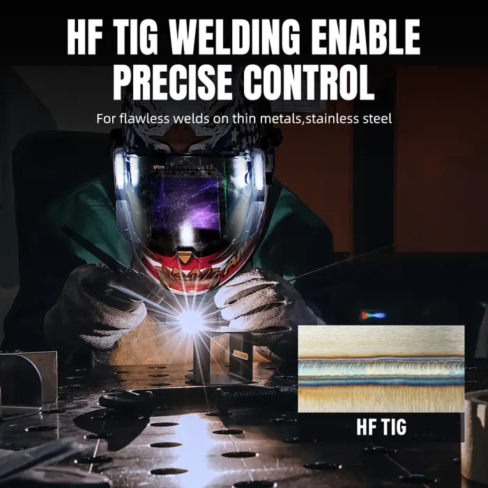 ANDELI 6 in 1 MIG Welding Machine with Pulse MIG/HF TIG/CUT/Stick Aluminum MIG Welder Semi-automatic Gas/Gasless Welding — image 6
