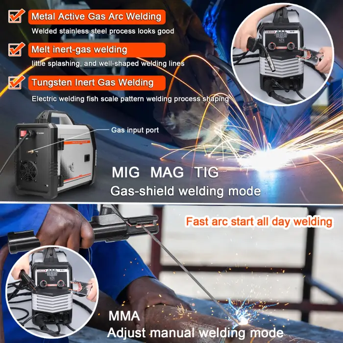 MIG MMA MAG TIG-160C Inverter Welders Electric Welding Machine Equipment Intelligent Welders 4in1/2in1/Welding Wire(optional) — image 6