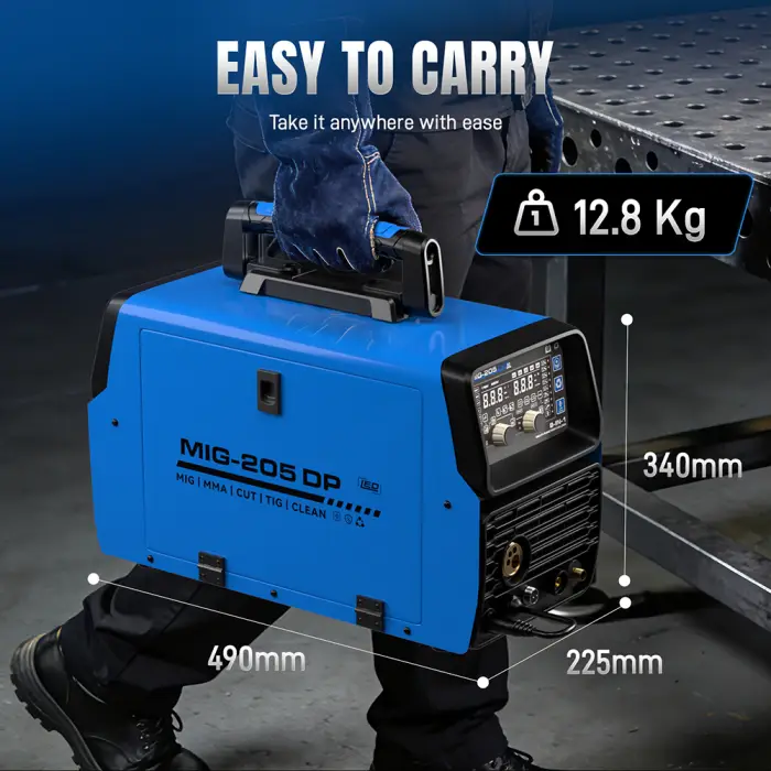 ANDELI 8 in 1 Aluminum Welding Machine MIG Pulse/TIG/Stick/CUT/Clean/Cold/Spot Semi-automatic Welding Gas/Gasless MIG Welder — image 7