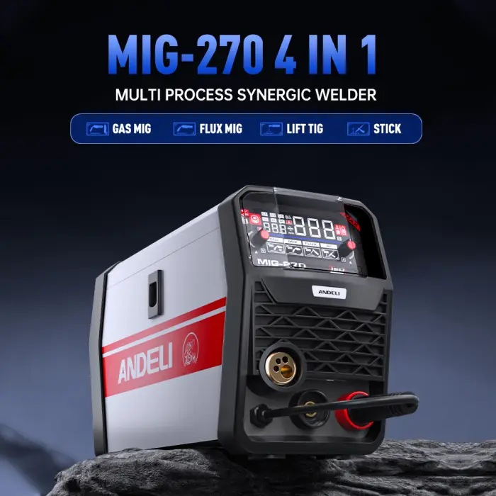 ANDELI MIG-270 Semi-automatic Welding Machine 3 in 1 MIG/Lift TIG/Stick Inverter MIG Welder Gas/Gasless Welding for Household — image 4