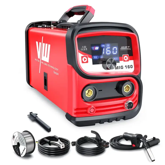 VECTOR WELDING MIG Gasless Welding Machine 2-in-1 MMA Welder Flux Core IGBT Inverter Portable Hot Start For Home Working MIG160D — image 8