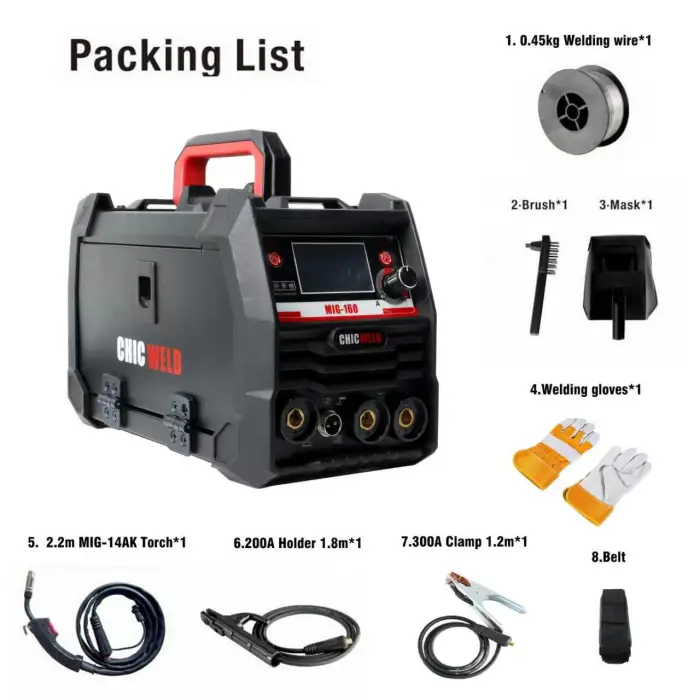 1kg Portable IGBT Inverter Welding Machine MIG/MMA/TIG No Gas Required Multi-Process Handy Welder for Home & Outdoor Use — image 3