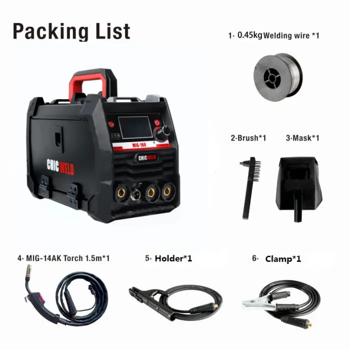 1kg Portable IGBT Inverter Welding Machine MIG/MMA/TIG No Gas Required Multi-Process Handy Welder for Home & Outdoor Use — image 8