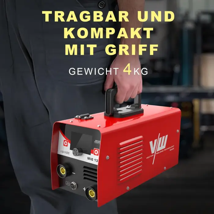 Vector 2 In 1 MIG130D Welding Machine MMA Gasless Stick IGBT Inverter Portable Welder 4T 220V Stainless Steel Welding Welders — image 6