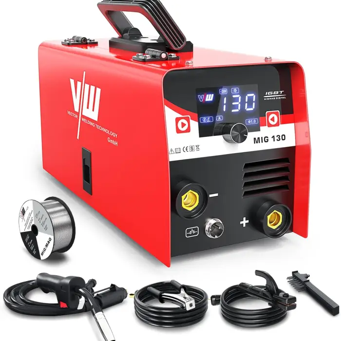 Vector 2 In 1 MIG130D Welding Machine MMA Gasless Stick IGBT Inverter Portable Welder 4T 220V Stainless Steel Welding Welders — image 8