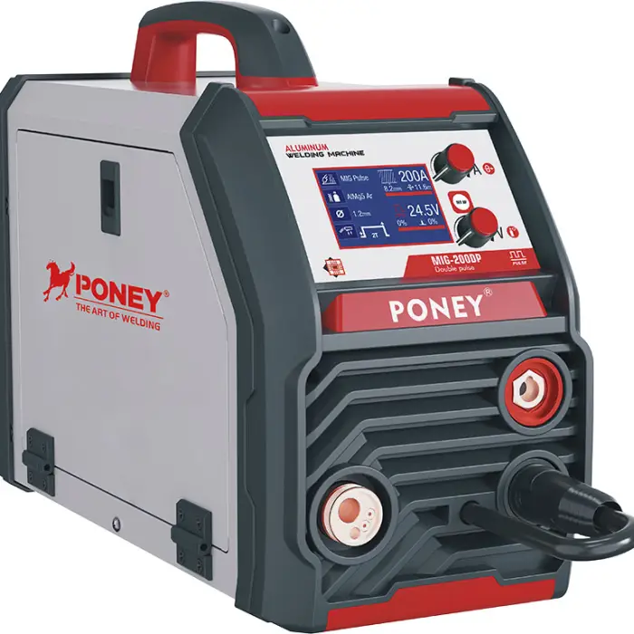 Portable 230V Double Pulse Digital MIG Aluminum Welders 200A Stainless Steel Soldadora Inverter With Mig Torch — image 4