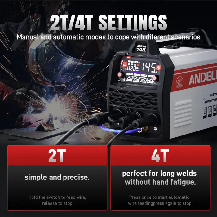 10V/220V MIG-145 MMA TIG Flux and Gas MIG Aluminium Welder — image 3