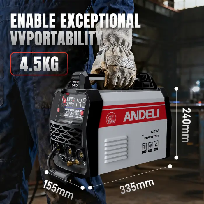 10V/220V MIG-145 MMA TIG Flux and Gas MIG Aluminium Welder — image 4