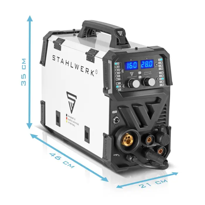 Stahlwerk CTM250 PRO All-in-One Welder 7 Functions (MIG/TIG/MMA/Plasma) Double Pulse for Lightweight Aluminum 220v New Condition — image 2