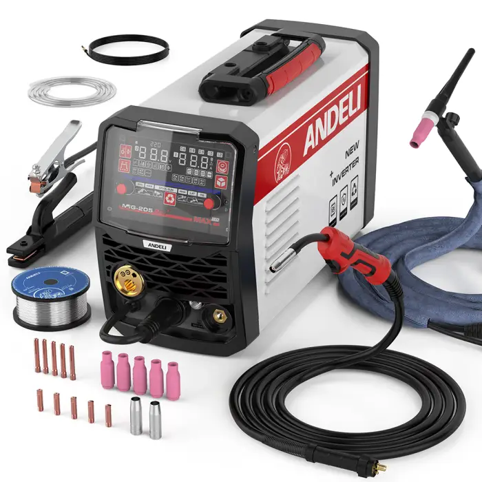 ANDELI 220V MIG Welders MIG/Lift TIG/Stick/Spool Gun/Gas/Gasless Aluminum Welding Machine Multiprocess Semi-automatic Welder — image 8