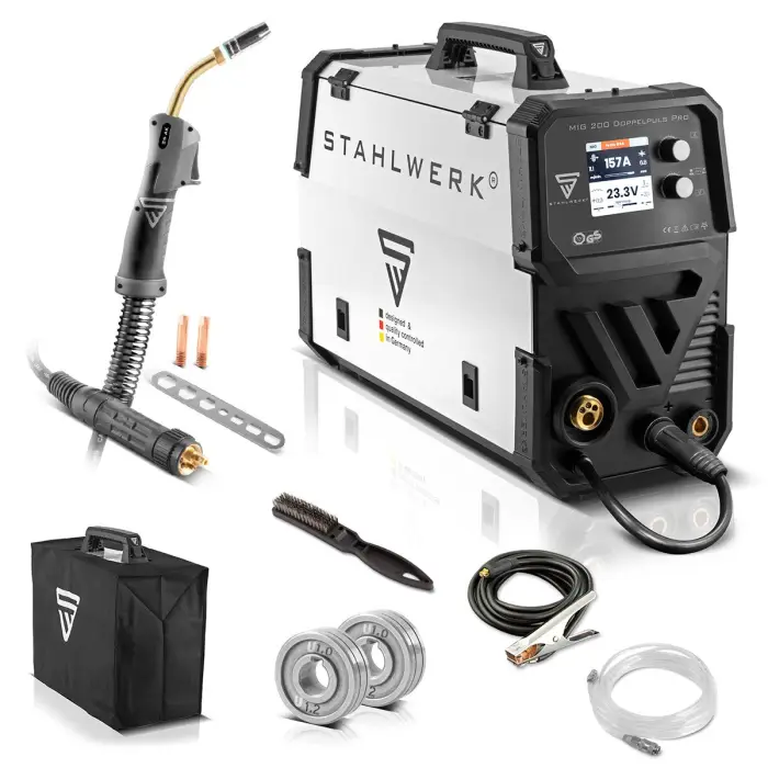Stahlwerk MIG200 Heavy-Duty IGBT Welder 200A Double Pulse Aluminum MIG TIG MMA 220V New LCD Display Welding Machine — image 4