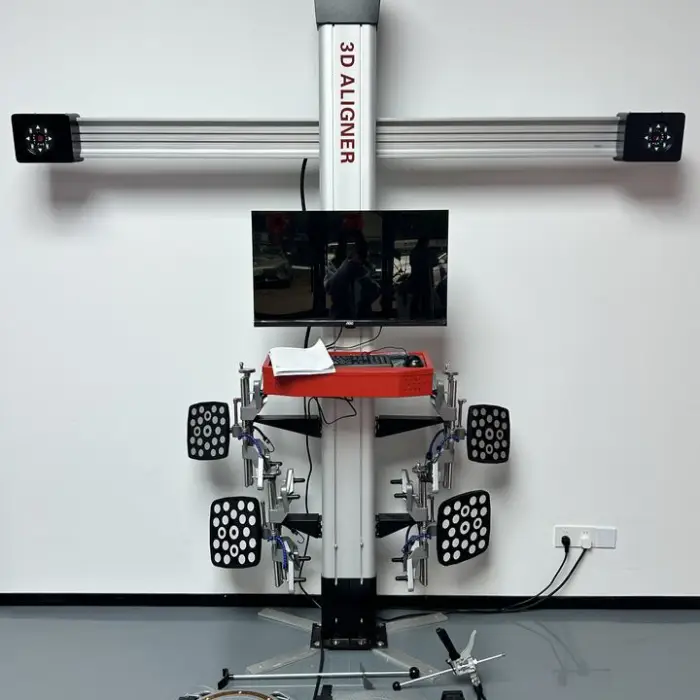Trihero 4 Post 4T Hydraulic Car Lift Garage Package Automatic Tire Changer Wheel Balancer & Wheel Alignment Machine Combo — image 3