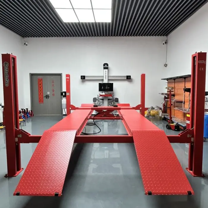 Trihero 4 Post 4T Hydraulic Car Lift Garage Package Automatic Tire Changer Wheel Balancer & Wheel Alignment Machine Combo — image 4