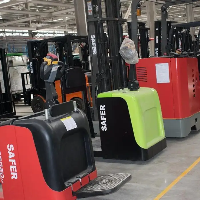 Super Quality 2Ton - 10Ton Full Electric Powered Ride on Type Pallet Truck Mover With Eps Steering — image 4