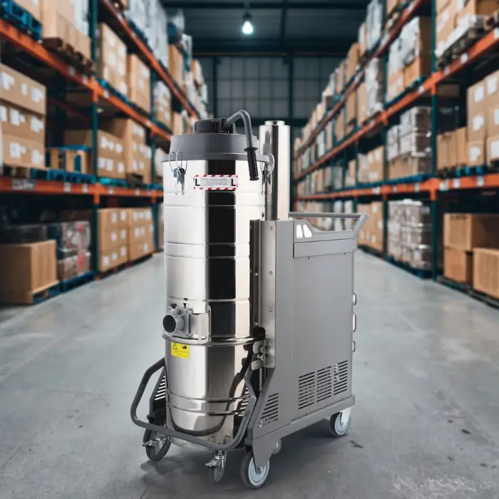 2200W Electric Industrial 380V Stainless Steel Large Professional Vacuum Cleaner Dust Metal Chips 100L Workshop Warehouse — image 7