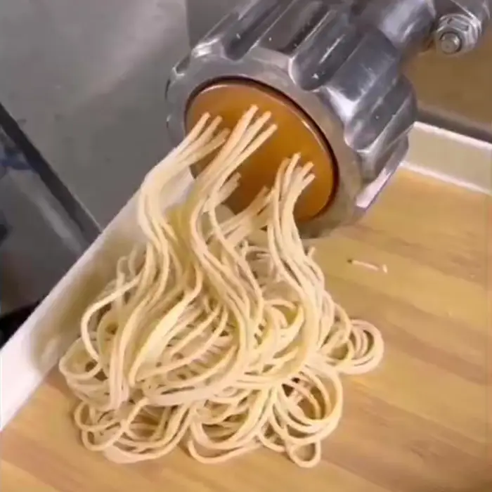 Japanese Style Fresh Pasta and Noodle Mixer Presser Extruder / Noodle Making Machine — image 5