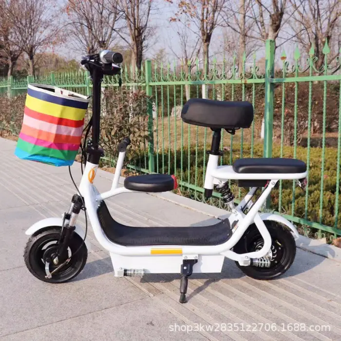 48V12A Lead-acid Electric Scooters Trottinettes Électriques Adult Foldable Two-wheeled Men And Women Electric Motorized Scooters — image 4