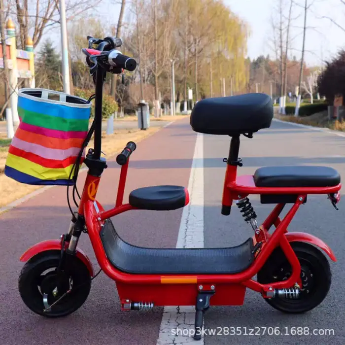 48V12A Lead-acid Electric Scooters Trottinettes Électriques Adult Foldable Two-wheeled Men And Women Electric Motorized Scooters — image 5