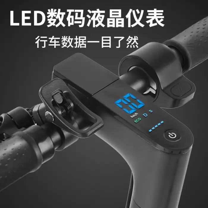 электросамокат E-ABS Dual-control Disc Brake Hydraulic Shock Absorption Detachable Seat Electric Scooter — image 3