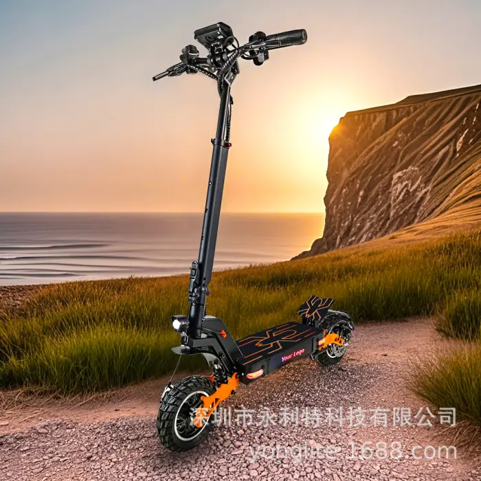 Adult 48V High-power Folding Electric Scooter Самокат Электрический Взрослый Long-range Trottinette Electric Scooter — image 2