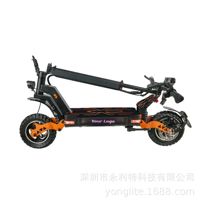 Adult 48V High-power Folding Electric Scooter Самокат Электрический Взрослый Long-range Trottinette Electric Scooter — image 4