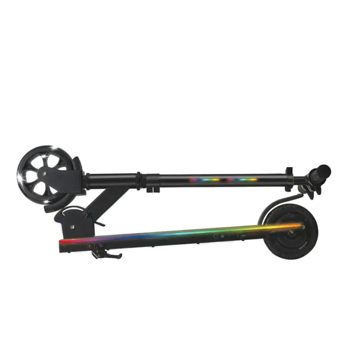 Portable Foldable 60w Motor Powerful Scooter 2 Flashing Tires Electric Bike Scooter — image 2
