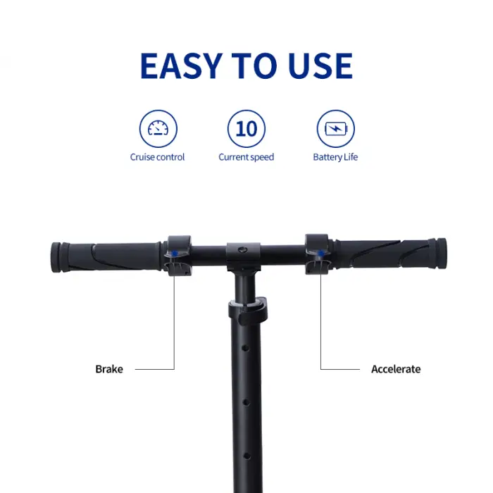 Portable Foldable 60w Motor Powerful Scooter 2 Flashing Tires Electric Bike Scooter — image 5