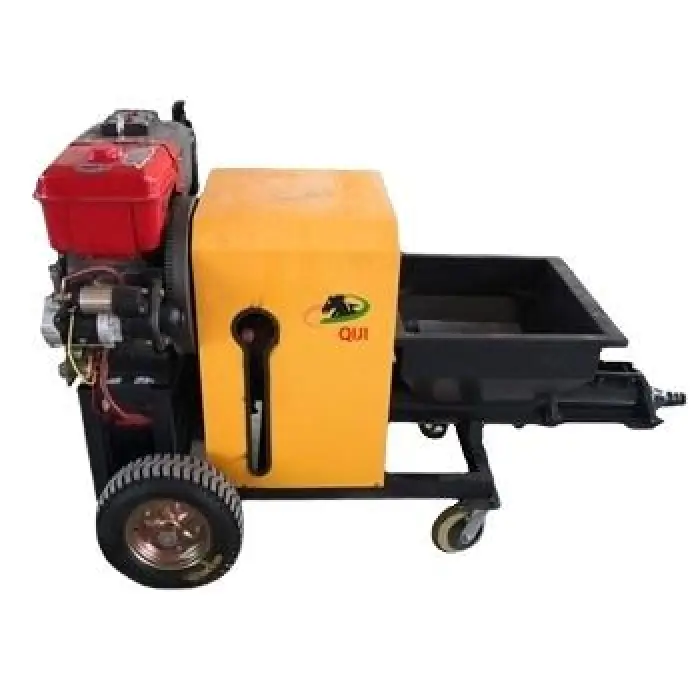 Diesel Plastering Cement Mortar Spraying Machine with Pump and Motor New and Used with Good Price for Home Use Construction Cont — image 5