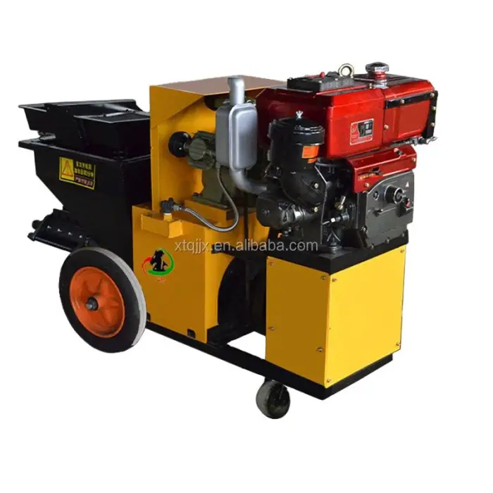 Diesel Plastering Cement Mortar Spraying Machine with Pump and Motor New and Used with Good Price for Home Use Construction Cont — image 6