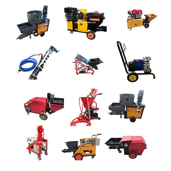 220V Electric Cement Sprayer Machine with Reliable Motor for Construction Sites 30m Maximum Horizontal Conveying Distance — image 7
