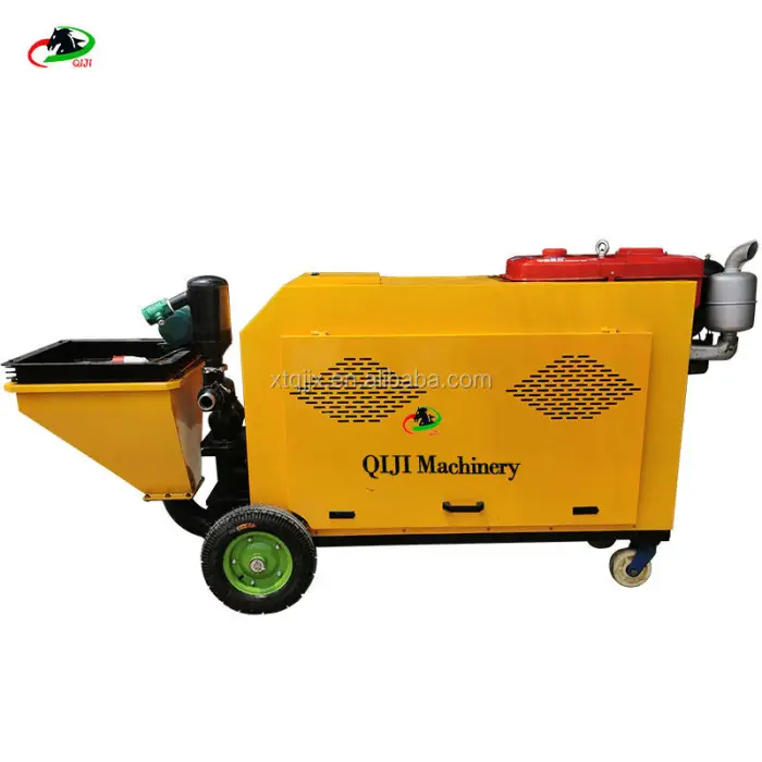 Mobile diesel Powered Mortar Spraying Machine Cement Sprayer Used for Construction Mortar Machinery on Site — image 5