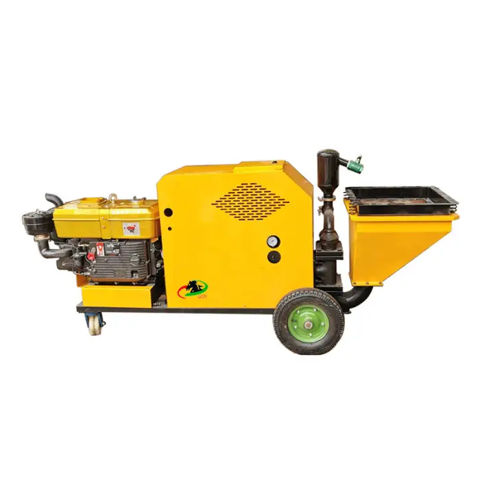Mobile diesel Powered Mortar Spraying Machine Cement Sprayer Used for Construction Mortar Machinery on Site — image 7