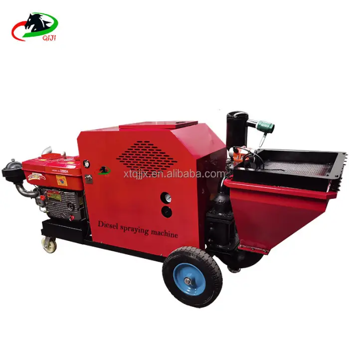 High Pressure diesel Type Plunger Cement Big Particle Sprayer — image 3