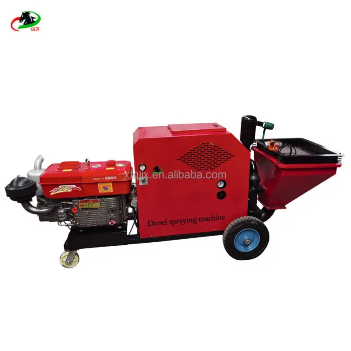 High Pressure diesel Type Plunger Cement Big Particle Sprayer — image 4