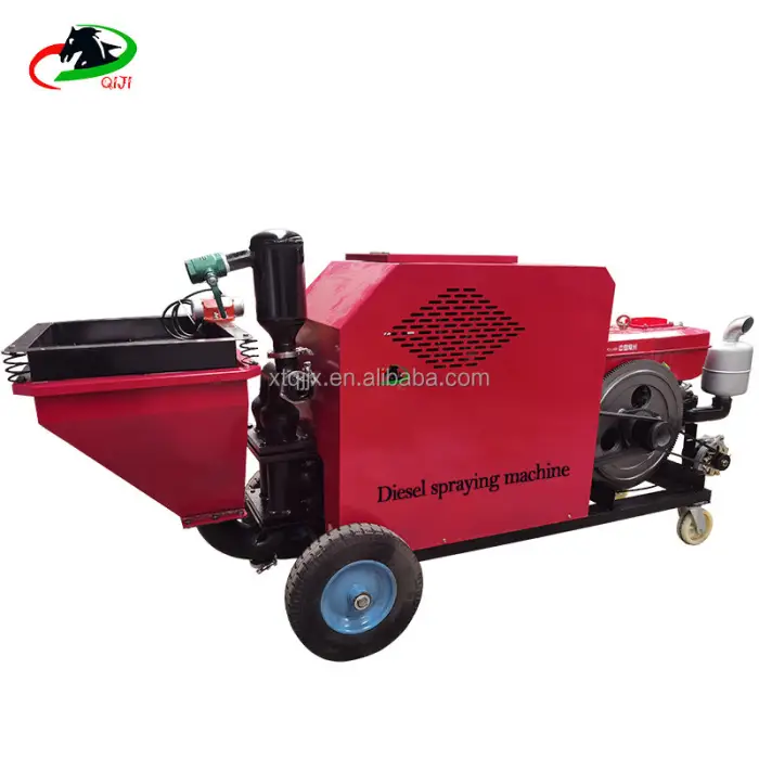 High Pressure diesel Type Plunger Cement Big Particle Sprayer — image 5