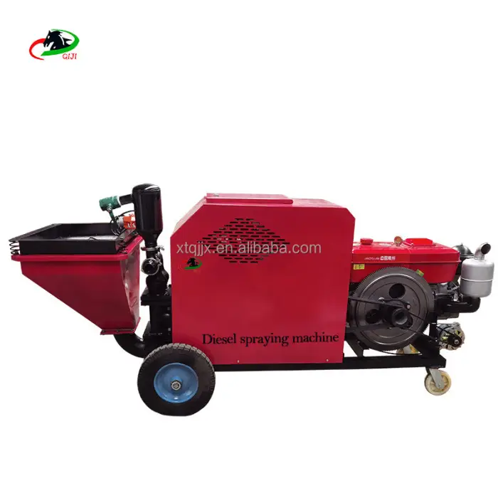 High Pressure diesel Type Plunger Cement Big Particle Sprayer — image 7