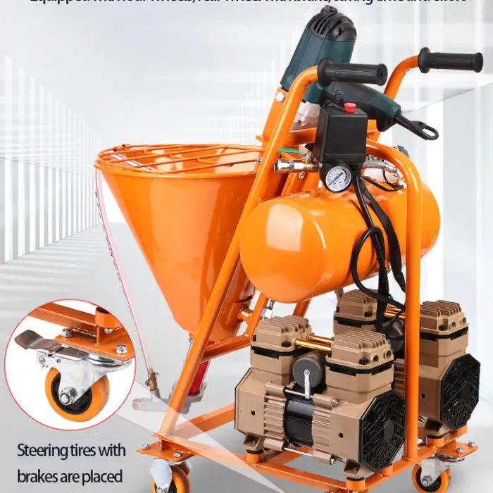 New Type of Fully Automatic Real Stone Paint Spraying Machine Gypsum Putty Spraying Machine — image 3