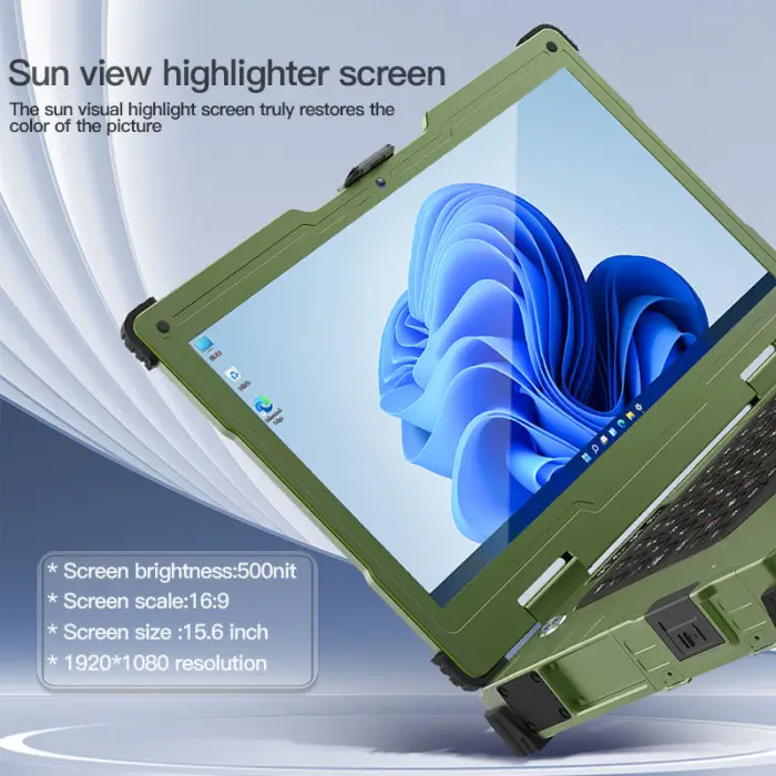 15.6-inch Screen Fully Rugged Notebook with Intels Core i7/i9 &Nvidia 4060 256g to 4T SSD for extreme environments — image 6