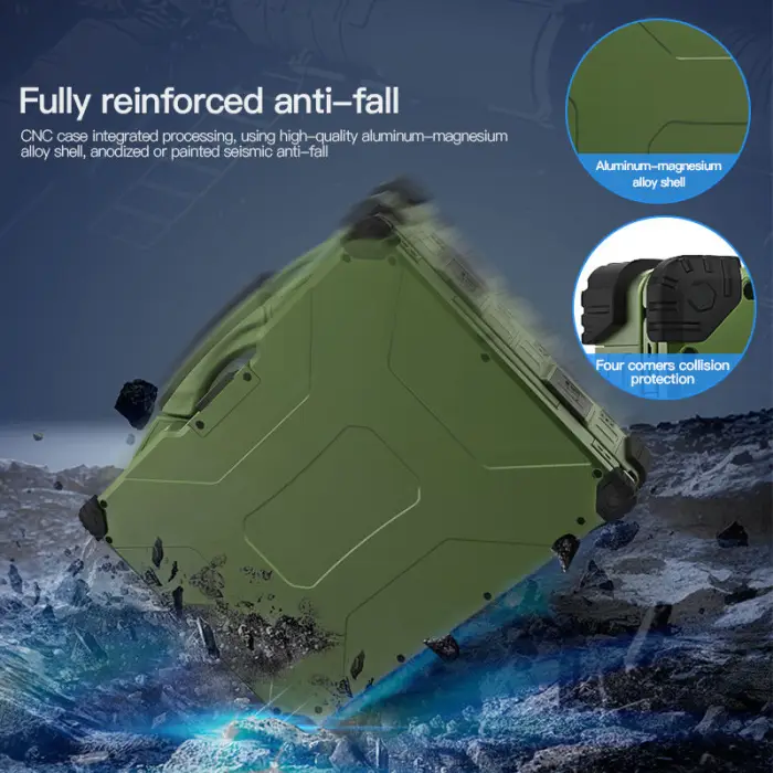 Robustas Handheld Computer Rugged for HP I7 Notebook with 2 Screen Aluminium Body Rugged Laptop New Product — image 4