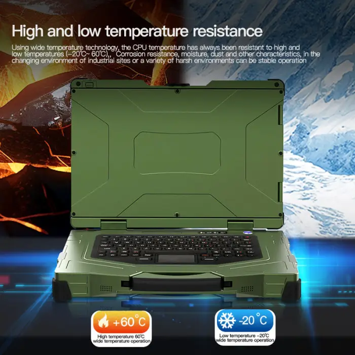 Robustas Handheld Computer Rugged for HP I7 Notebook with 2 Screen Aluminium Body Rugged Laptop New Product — image 5