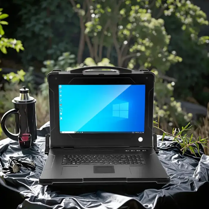 ODM/OEM 14 -17.3 inch Embedded Industrial Rugged Laptop with i7 i9 CPU Win Linux System 9000mAh Built-in Battery — image 3