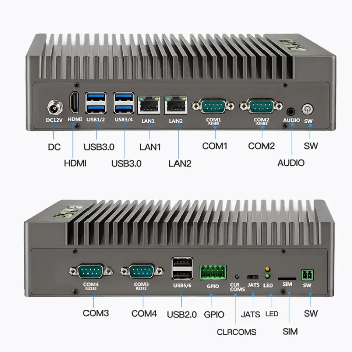 Digital Temperature Display Three-defense Rugged Mini PC Computer with i3 Processor 4GB DDR3 64GB Storage — image 5