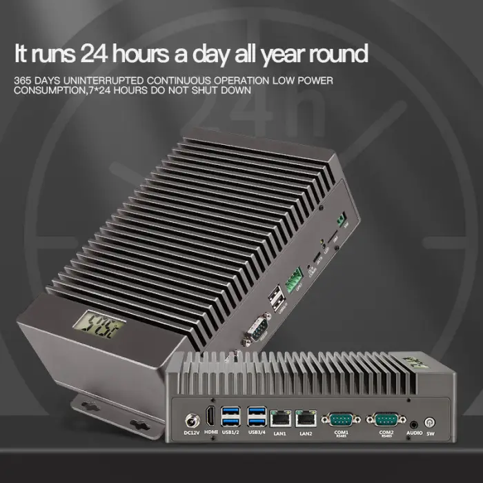 OEM & ODM Fanless Mini PCS with Core I3 I5 I7 I9 8GB 16GB RAM Industria Outdoor Mini Server PC for Embedded Control — image 6