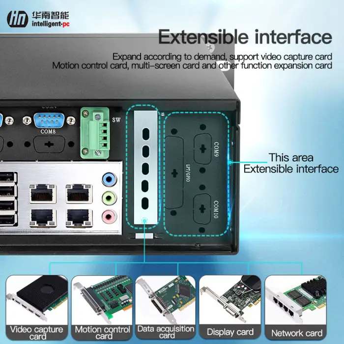 64GB Memory 128GB Storage Domestic Processor Desktop Industrial Computer PC with Rich Interfaces — image 4