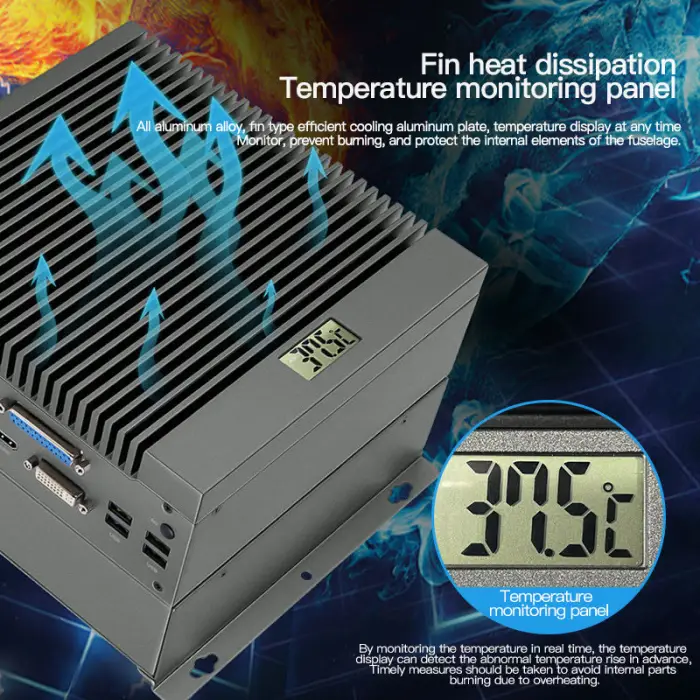 Core I3/I5/I7 8GB RAM 256GB SSD 4G Wifi Module Embedded Fanless Industrial Mini PC for Logistics and Transportation Stock — image 6
